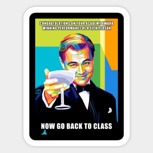 Leonardo Dicaprio Meme Pop Art Sticker